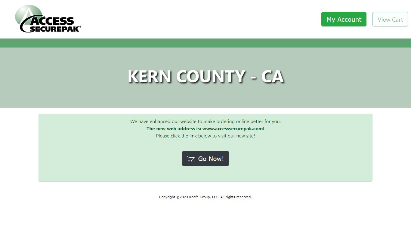 Access Securepak - Kern County Jail - CA - Welcome